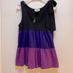 Sonia Rykiel ruffled tiers jersey tank